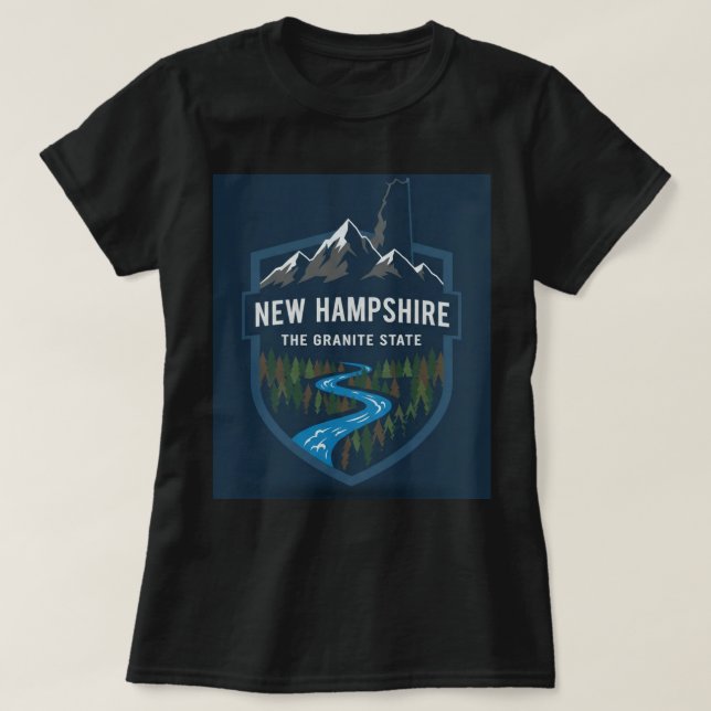 Camiseta ZOYNK T-Shirt Graphics New Hampshire 0045220 (Diseño del anverso)