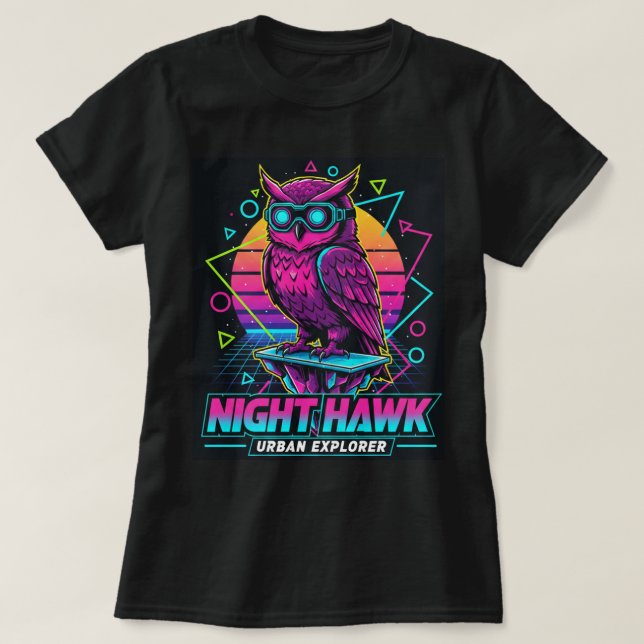 Camiseta ZOYNK T-Shirt Graphics Night Hawk 0045227 (Diseño del anverso)