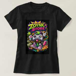 Camiseta ZOYNKSTORE Controlador de juego Patineta 00456