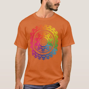 Camiseta Zozo rainbow mandala Mejor Deseos gradie multicolo