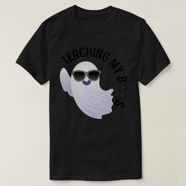 Camiseta zP4X Enseñando mi calabaza fantasma de boo Hallowe (Diseño del anverso)
