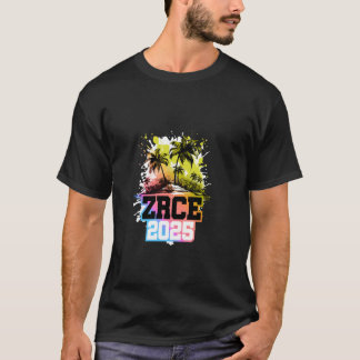 Camiseta Zrce 2025 Croacia Colorido Vacaciones de equipo