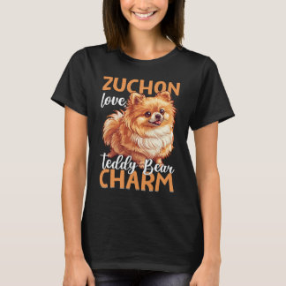 Camiseta Zuchon Love Teddy Bear Charm Dog