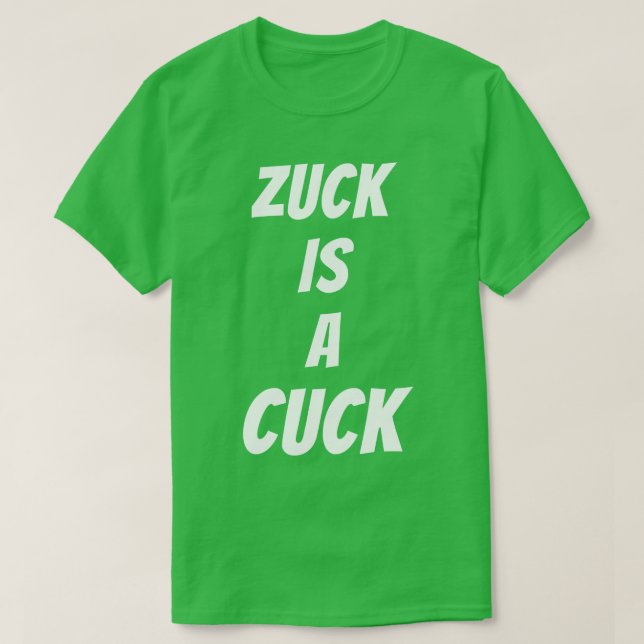 Camiseta Zuck es un ladrón (Diseño del anverso)