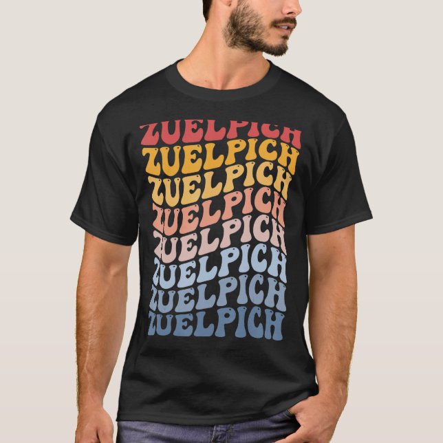 Camiseta Zuelpich City Groovy Retro (Anverso)