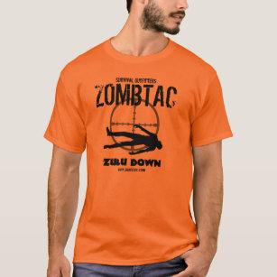 Camiseta ¡Zulú táctico del zombi "abajo! "