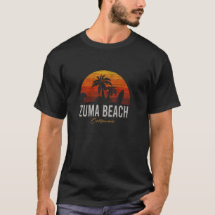 Camiseta Zuma Beach California Retro Surfer Vintage Beach
