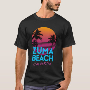 Camiseta Zuma Beach California Retro Wave Hoodie