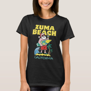 Camiseta ZUMA BEACH CALIFORNIA Santa Navidades Surfing