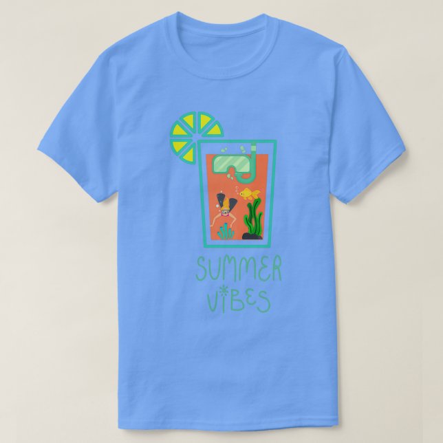 Camiseta Zumo de naranja acuario en verano (Diseño del anverso)