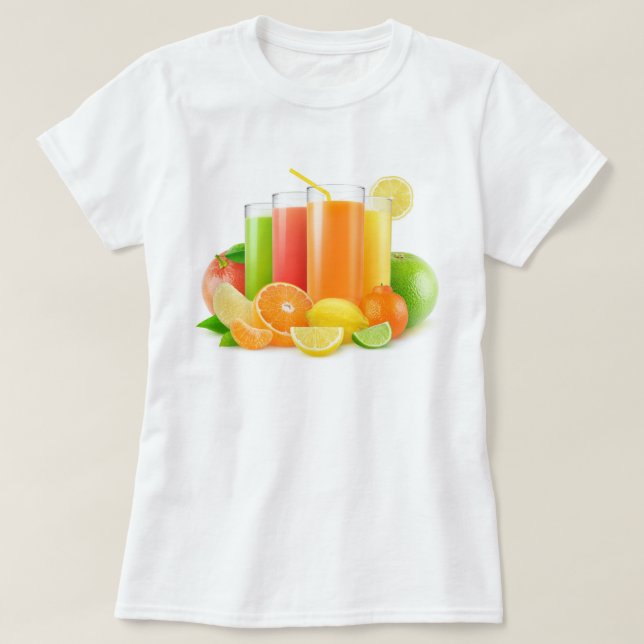 Camiseta Zumos de cítricos (Diseño del anverso)