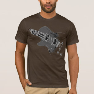 Camiseta Zurdo #2 BLANCO de la moda del guitarrista