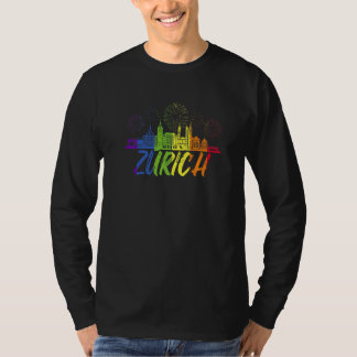 Camiseta Zurich Pride Skyline Pride Parade Zurich