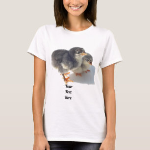 Camiseta zwei niedliche kücken, huhn