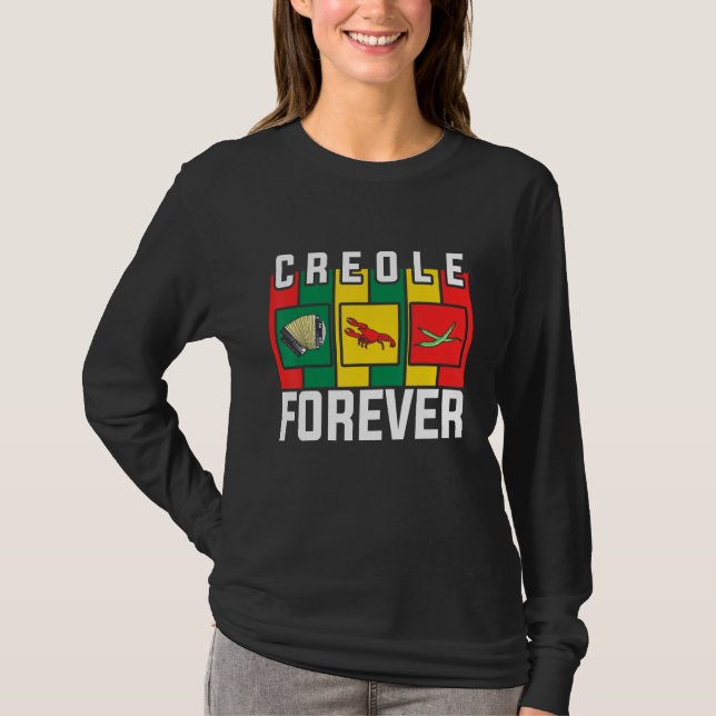Camiseta Zydeco Creole Forever Fan of Zydeco Music and Fest (Anverso)