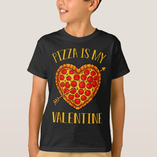 Camiseta Zza Is My Valentine Funny Valentines Day Boys Gi  (Anverso)