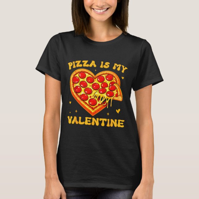Camiseta Zza Is My Valentine Funny Valentines Day Heart  (Anverso)