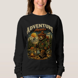 CamisetaLa aventura espera sudadera con capucha de