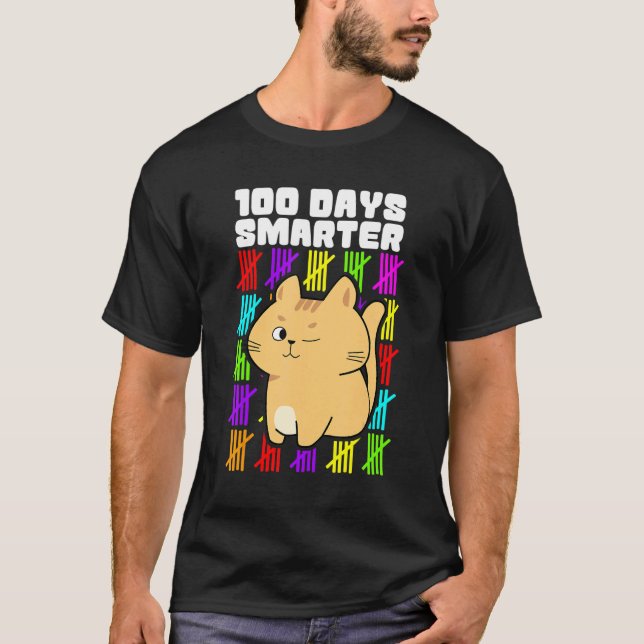 Camisetas 100 Días Más Inteligentes, Niños Niñas 1 (Anverso)