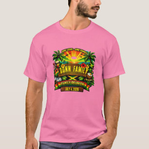 camisetas a juego con ambiente jamaicano