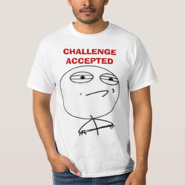 Camisetas aceptadas desafío de la cara del meme (Anverso)