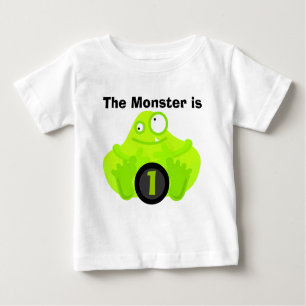 Camisetas adaptables del cumpleaños del monstruo