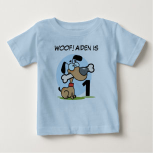 Camisetas adaptables del cumpleaños del perro de