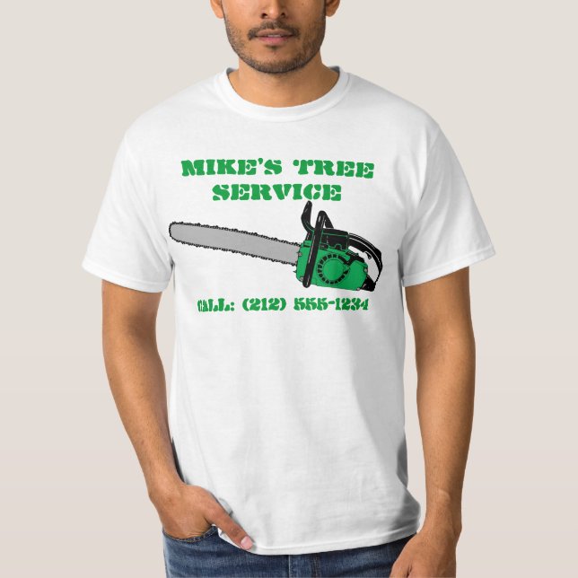 Camisetas ADAPTABLES del servicio del árbol (Anverso)
