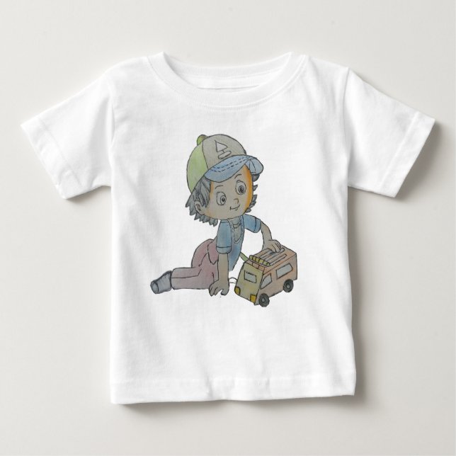 Camisetas Adorables Para Bebés: Explorar El Dibujo (Anverso)