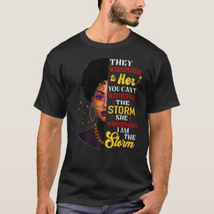 Camisetas africanos de historia negra para mujeres