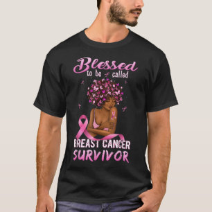 Camisetas afroamericanas de cáncer de mama Blesse