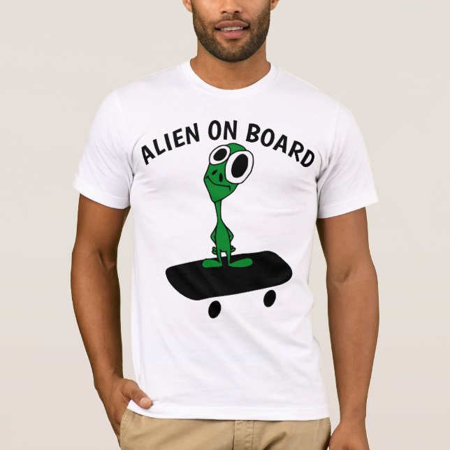 Camisetas ALIEN SKATEBOARDING (Anverso)
