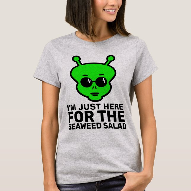 CAMISetas ALIEN VEGANAS DE ENSALADA DE ALGAS (Anverso)