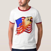 Camisetas americanas de Eagle calvo