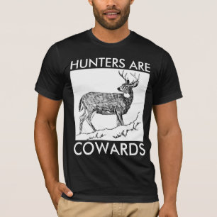 CAMISETAS ANTI CAZA, LOS CAZADORES SON COBARDES