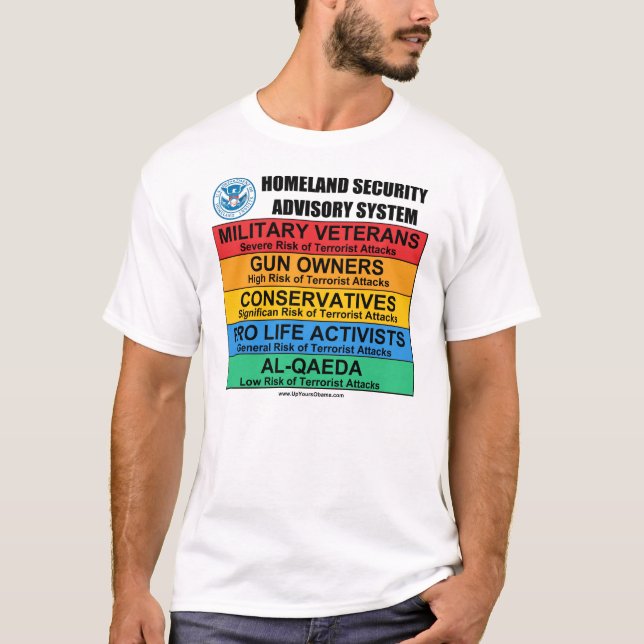 Camisetas antis de la seguridad de patria (Anverso)