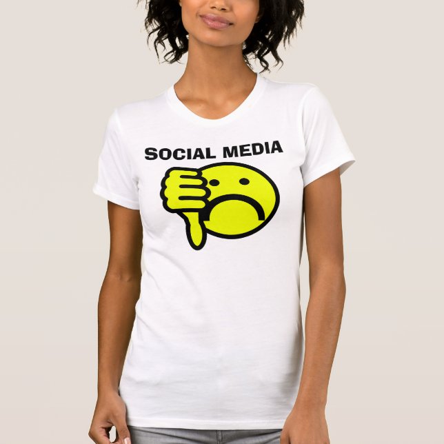 Camisetas antisociales de los medios (odio) (Anverso)