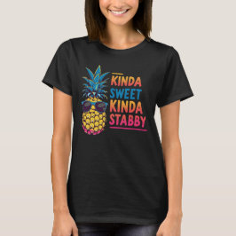 Camisetas apisonadas para mujeres con piña
