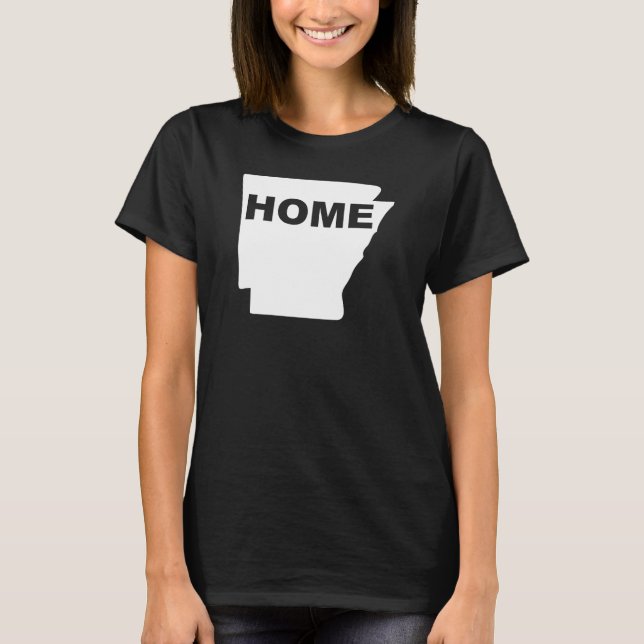 Camisetas Arkansas Hogar Lejos Del Estado (Anverso)
