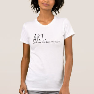 Camisetas artísticas simples y cortas