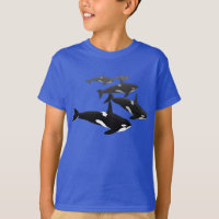 Camisetas asesinos de ballenas de orca de niño