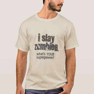Camisetas asesinos y chaquetas zombis