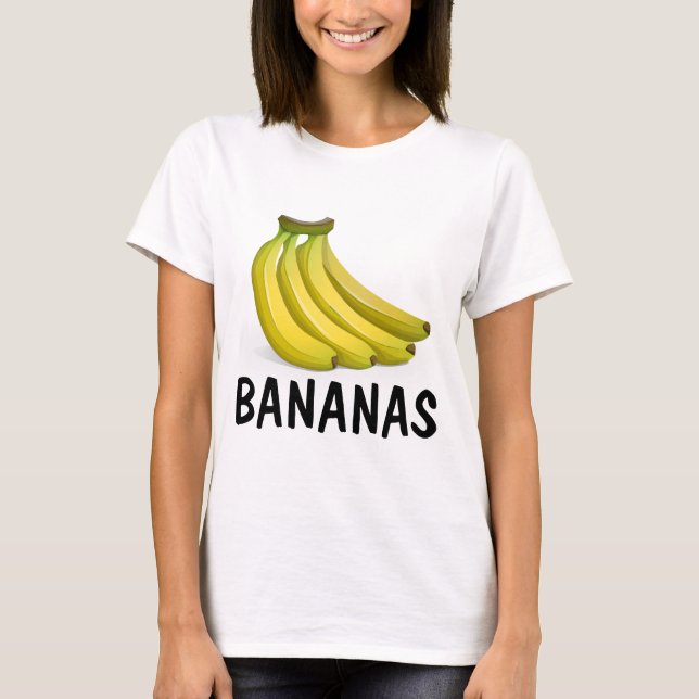 Camisetas BANANAS, tés divertidos (Anverso)