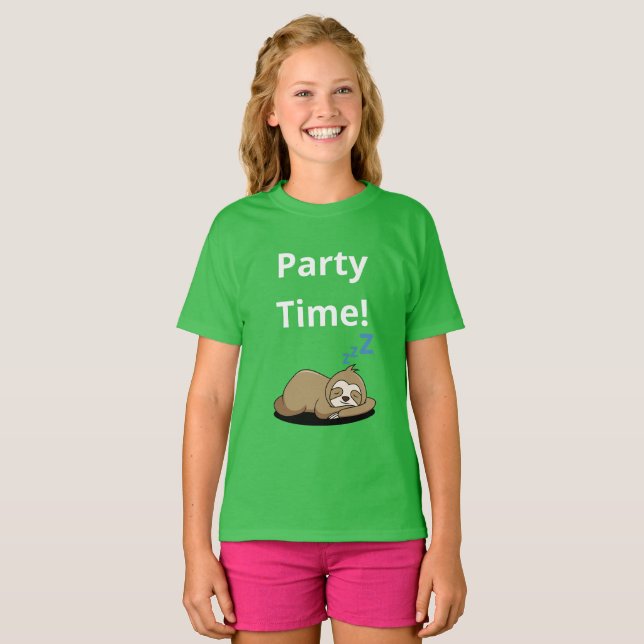 Camisetas básicas de fiesta Chicas de tiempo (Anverso completo)