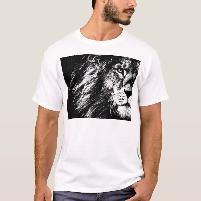 Camisetas básicas masculinas rostro elegante de le (Anverso)