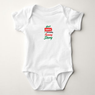 camisetas bebé Santa, es en realidad una historia