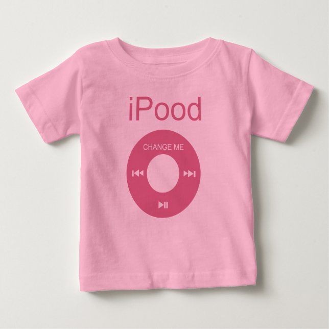 camisetas bebés divertidos de iPood (Anverso)