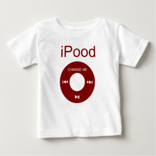 camisetas bebés divertidos de iPood