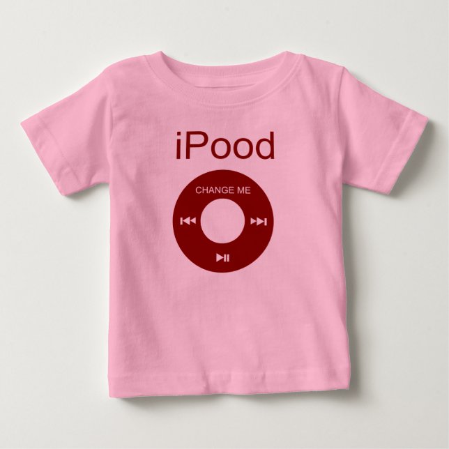 camisetas bebés divertidos de iPood (Anverso)