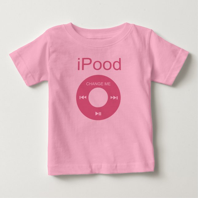 camisetas bebés divertidos de iPood (Anverso)